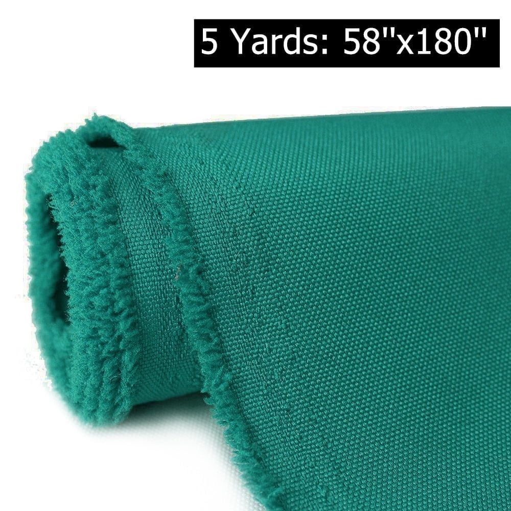 5 Yards Waterproof Canvas Fabric 600D Home Decor Fabric 58" Width UV Heat Resistant Heavy Duty Marine Fabric by the Yard, Darkcyan