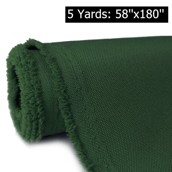 5 Yards Waterproof Canvas Fabric 600D Home Decor Fabric 58" Width UV Heat Resistant Heavy Duty Marine Fabric by the Yard, Green