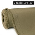 thumbnail image 1 of 5 Yards Waterproof Canvas Fabric 600D Home Decor Fabric 58" Width UV Heat Resistant Heavy Duty Marine Fabric by the Yard, Khaki, 1 of 6