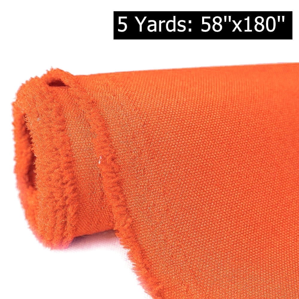 5 Yards Waterproof Canvas Fabric 600D Home Decor Fabric 58" Width UV Heat Resistant Heavy Duty Marine Fabric by the Yard, Orange