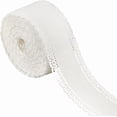 thumbnail image 1 of 5 Yards White Scalloped Edge Ribbon 1-1/2 inch Lace Edge Corduroy Ribbon Scalloped Edge Crocheted Lace Trim Fabric for Scrapbooking Wrapping Sewing Craft Wedding Home Décor, 1 of 8
