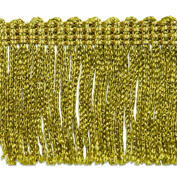 5 Yards of 2" Metallic Chainette Fringe Trim
