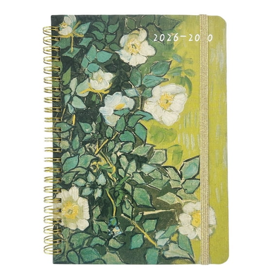 5-Year Family Planner 2026-2030, Floral & Abstract Design Spiral Bound Notebook, Monthly & Weekly Layouts with Tracking Forms for Home, Office & Business Planning
