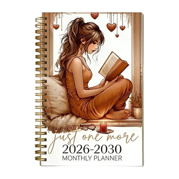 5 Year Monthly Planner 2026-2030, Vintage Floral Cover Schedule Organizer Notebook for School, Office and Daily Planning,White