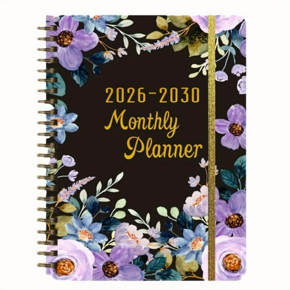 5-Year Monthly Planner, Jan/2026 - Dec/2030 Month Plan Record Notebook, Notepad with 5 Years Calendar and Holiday Date, for Home Office Work & Study Plan Record