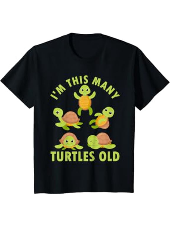 5 Year Old Boy Sea Turtles Old 5th Birthday T-Shirt