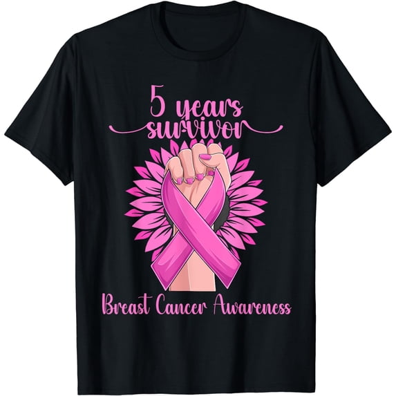 5 Years Breast Cancer Free Survivor T-Shirt