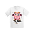 thumbnail image 1 of 5 Years Old Kids Outfit Owl Five 2T Shirts 3T Clothes 5 Years Old Baby Boy Outfit Cute Owl I'm Five 4-5T Tshirt Toddler Shirts for 5 Years Old Baby Girl, 1 of 4