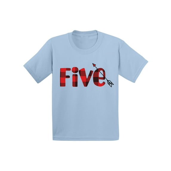 5 Years Old Kids Outfit Red Five 2T Shirts 3T Clothes 5 Years Old Baby Boy Outfit Red Five 4-5T Tshirt Toddler Shirts for 5 Years Old Baby Girl
