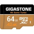 thumbnail image 1 of [5-Yrs Free Data Recovery] Gigastone 64GB Micro SD Card, 4K Game Turbo, MicroSDXC Memory Card for Nintendo-Switch, GoPro, Action Camera, DJI, Drone, UHD Video, R/W up to 95/35MB/s UHS-I U3 A2 V30 C10, 1 of 6