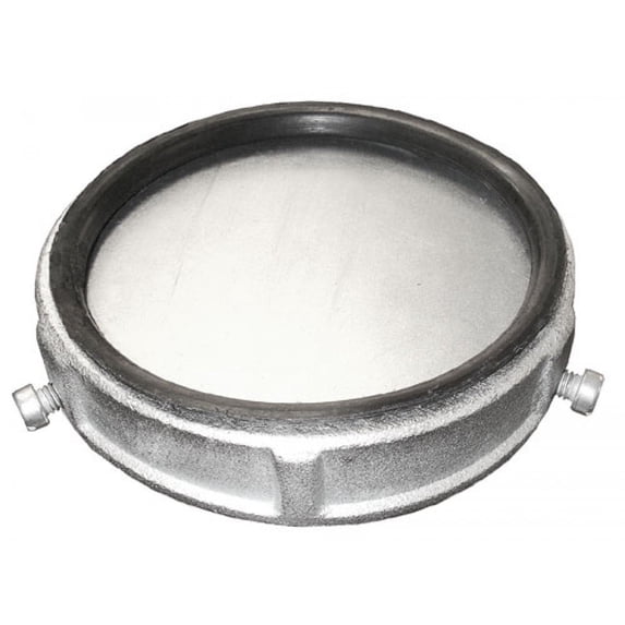 5" Zinc Plated Steel Rigid Pipe Cap