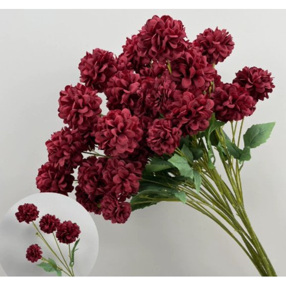 5 artificial flower balls - 4-headed hydrangea flowers for weddings, floral arrangements, decorations, and home décor.