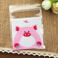 thumbnail image 1 of 5 bag Printed Plastic Bags with Adhesive Colorful 10x7cm Unilateral Thickness: 0.035mm Inner Measure: 7x7cm 100pcs/bag, 1 of 1
