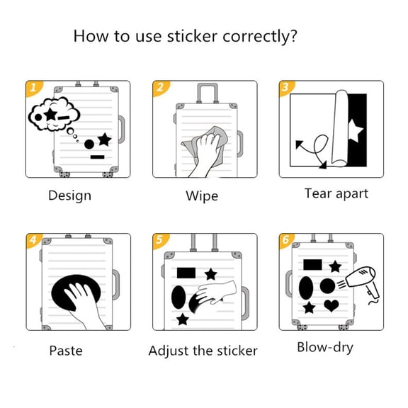 5 bag Safe Space Theme Waterproof Self Adhesive Paper Stickers for Suitcase Skateboard Refrigerator Helmet Mobile Phone Shell Colorful Sign Pattern 34~75x45~75x0.2mm 50pcs/bag