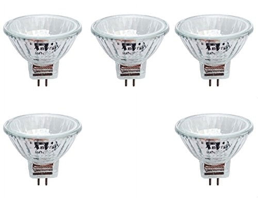 5bulbs Clear MR11 12Volt 5Watt Halogen Reflector Fiber Optic
