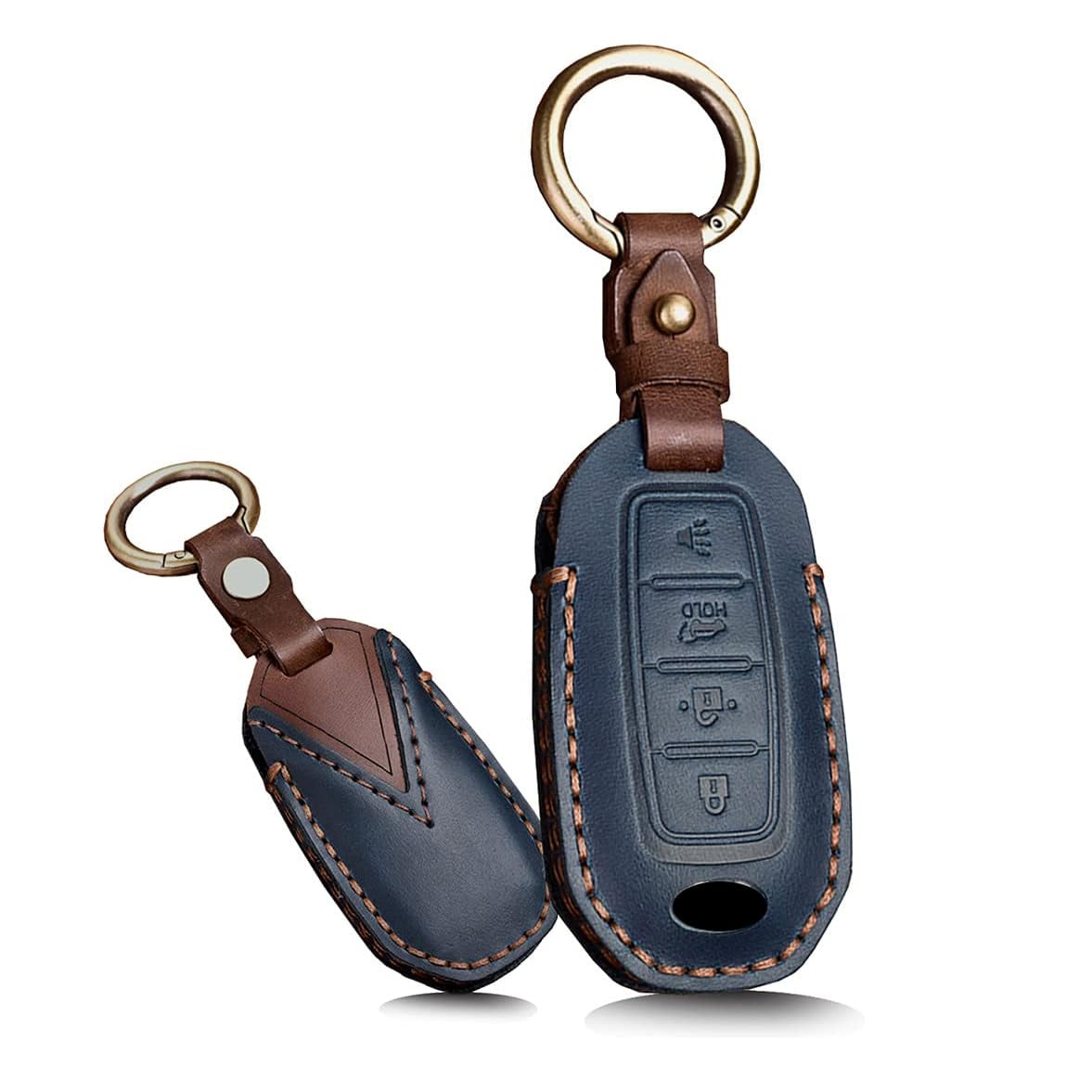 5-button Leather Key Fob Cover Car Key Holder Fit for Infiniti 2020 2024 Stylish Smart Remote Key cover