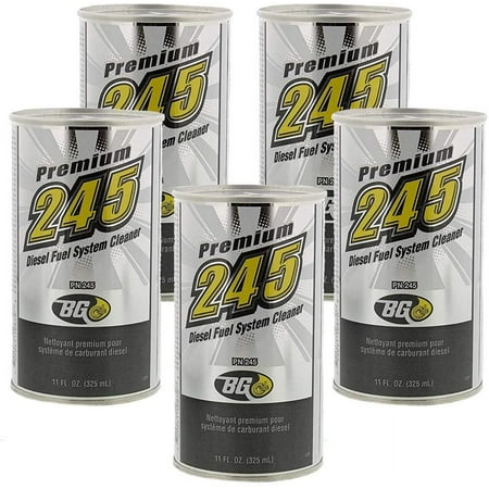 5 cans of BG 245 Premium Diesel Fuel System Cleaner