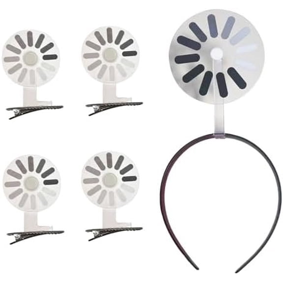 5 count Abstract Brain Loading Creative Headband Hairpin - Rotatable, Humorous Symbol, Funny Mood Expression, Everyday & Party Hair Accessories