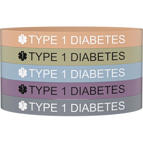 5 count  Alert Bracelet for Women Men,  Alert ID  Wristband Bracelets for  1/2 D.N.R Pacemaker Epilepsy