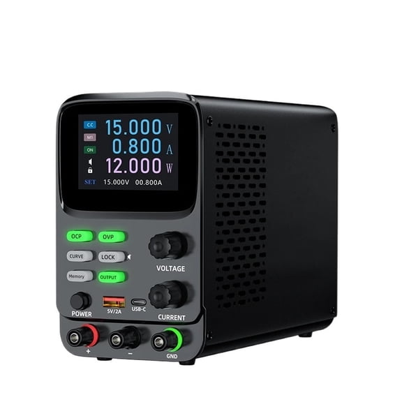 5-digit Display Lab DC Adjustable Power Supply Bench Power Supply Portable Power Station OCP Short Circuit Killer ,High Powerful
