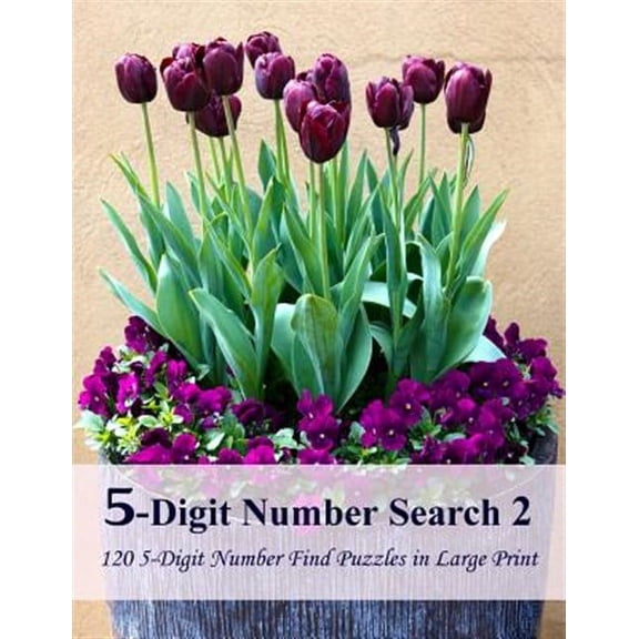 5-digit Number Search : 120 5-digit Number Find Puzzles in Large Print