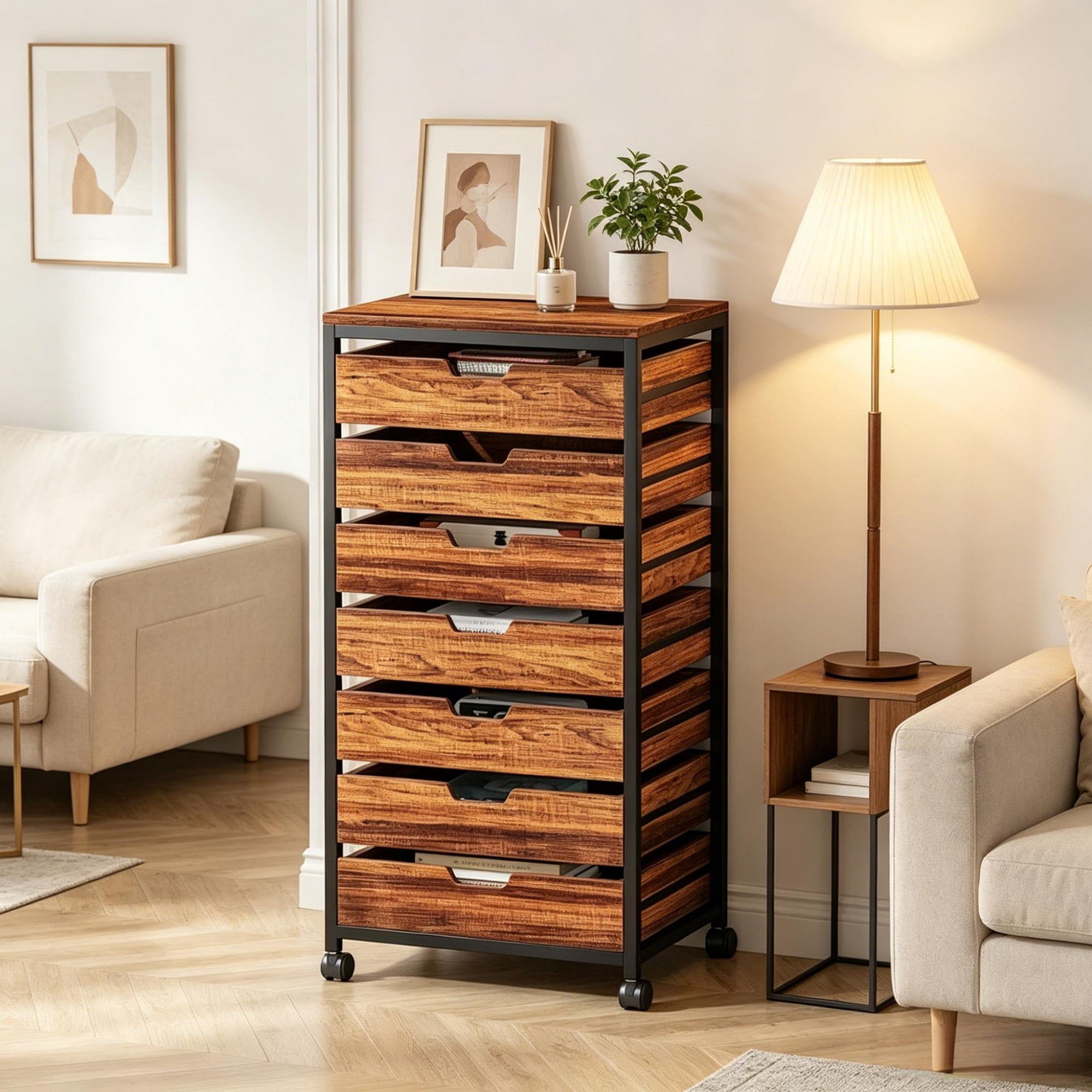 5-drawer Dresser Storage Box Locker Desktop