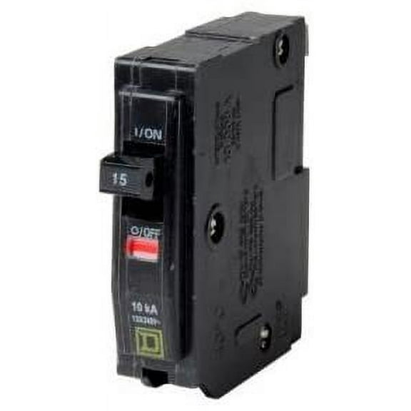 Square D Single Pole Circuit Breaker QO115C Plug-In - 15 Amps, 120 V - 5 Pack