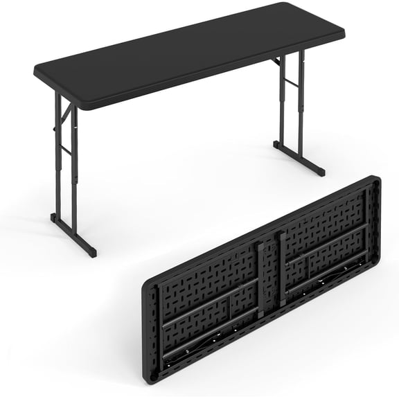 5-foot narrow folding table