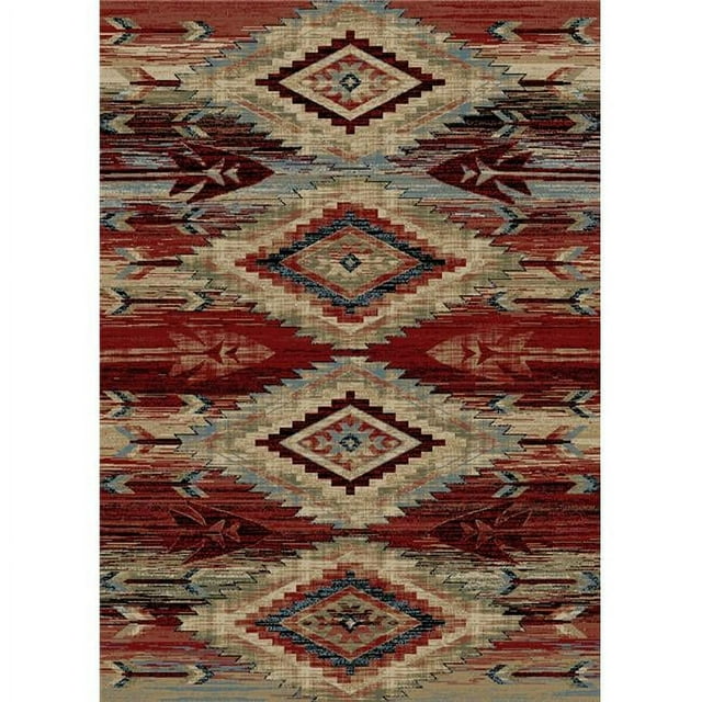 5 ft. 3 in. x 7 ft. 3 in. American Destination Broken Bow Area Rug, Multi Color