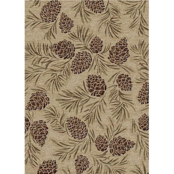 5 ft. 3 in. x 7 ft. 3 in. American Destination Pine Grove Area Rug, Antique