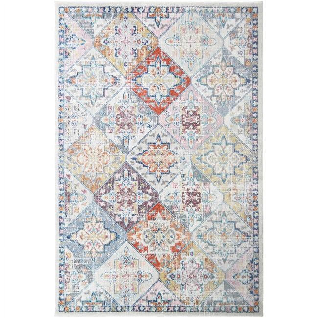 5 ft. 3 in. x 7 ft. 3 in. Barcelona Porcelain Area Rug - Multi Color ...