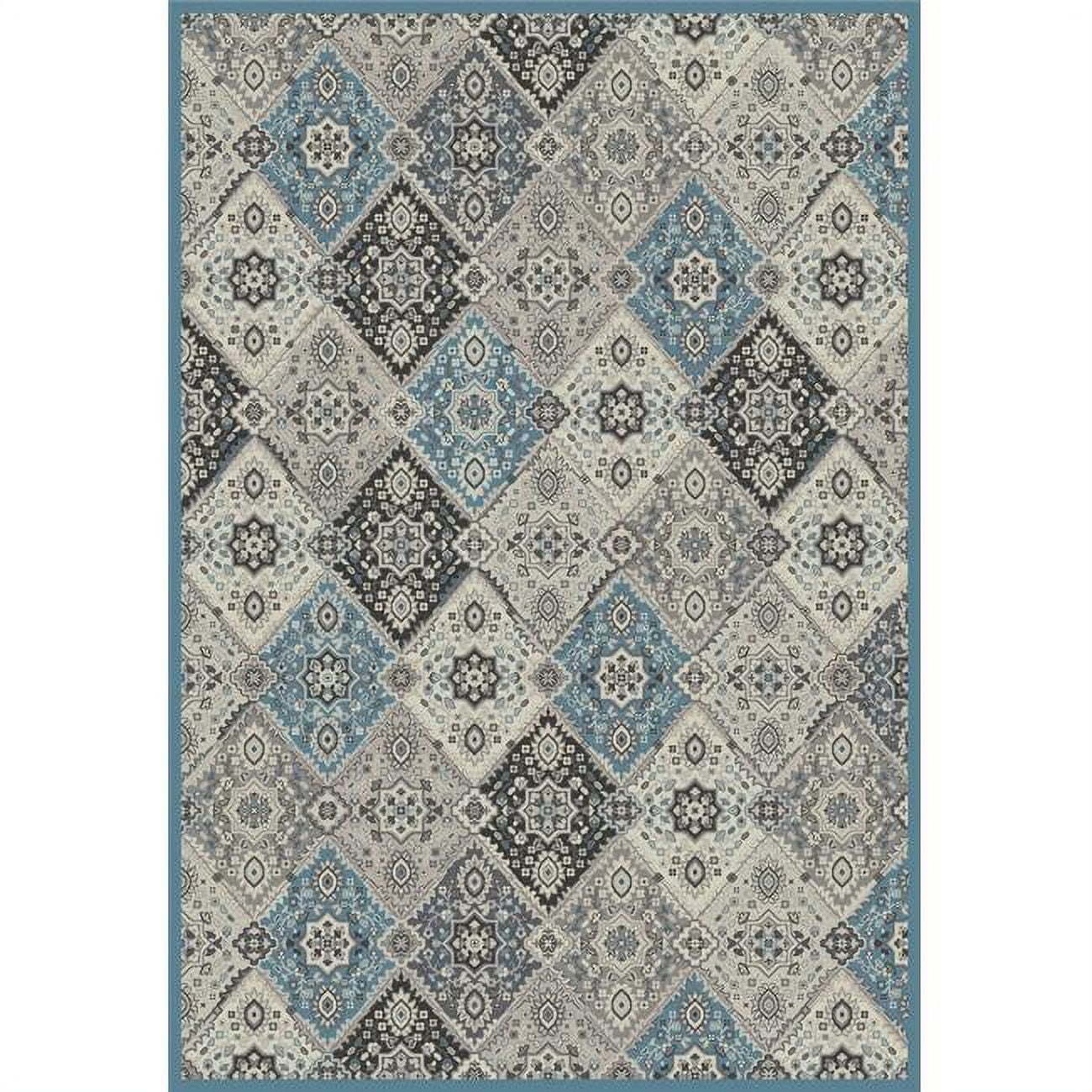 5 ft. 3 in. x 7 ft. 3 in. Cambridge Newcastle Area Rug, Blue - Walmart.com