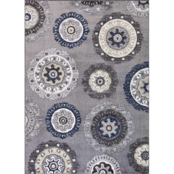 5 ft. 3 in. x 7 ft. 3 in. Oasis Rectangle Area Rug - Gray