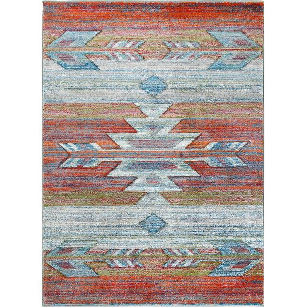 5 ft. 3 in. x 7 ft. 3 in. Tacoma Santa Rosa Area Rug - Multi Color ...