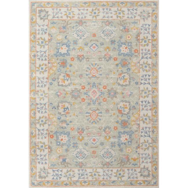 5 ft. 3 in. x 7 ft. 6 in. Anato-8 Rectangle Rug - Light Blue - Walmart.com