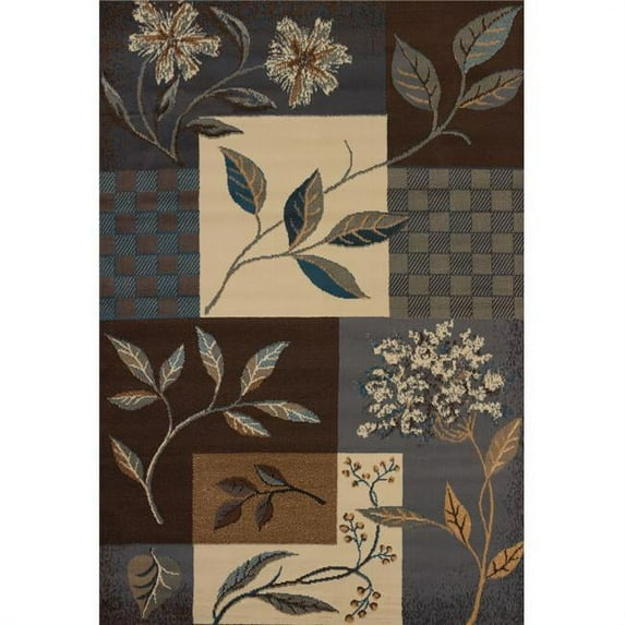 5 ft. 3 in. x 7 ft. 6 in. Manhattan Jasmine Area Rug, Light Blue