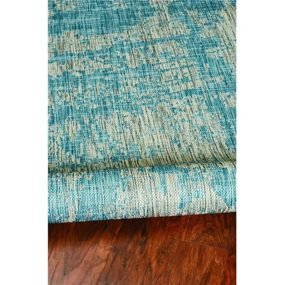 5 ft. 3 in. x 7 ft. 7 in. Teal Polypropylene Rug