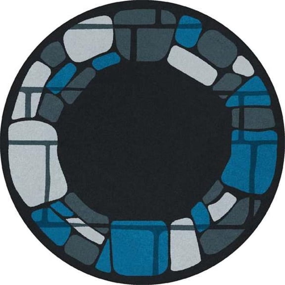 5 ft. 4 in. Marine Round Biostones Rug