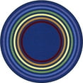 thumbnail image 1 of 5 ft. 4 in. Rainbow Rings Children Round Rug  Multi Color, 1 of 1