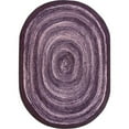 thumbnail image 1 of 5 ft. 4 in. x 7 ft. 8 in. Feeling Fun Children Oval Rug  Purple, 1 of 1