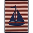 thumbnail image 1 of 5 ft. 4 in. x 7 ft. 8 in. Following Seas Rectangle Rug  Blue, 1 of 1