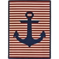 thumbnail image 1 of 5 ft. 4 in. x 7 ft. 8 in. Safe Mooring Rectangle Rug  Blue, 1 of 1