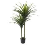 5 ft Artificial Dracaena Tree with Realistic Leaves and Natural Trunk for Office Home Decor