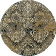 thumbnail image 1 of 5 ft. Bastille Collection Emerge Woven Round Area Rug - Yellow - 5.3 in., 1 of 1