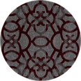 thumbnail image 1 of 5 ft. Bastille Collection Trellis Woven Round Area Rug - Gray, 1 of 1