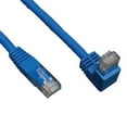 thumbnail image 1 of 5-ft. Blue Cat6 Gigabit Right Angle Down To Straight Patch Cable, 1 of 1