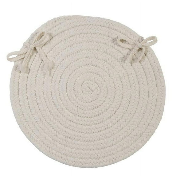 5 ft. Boca Raton Round Rug, White
