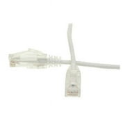 5 ft. Cat6 Slim Ethernet Patch Cable - Snagless & Molded Boot, White