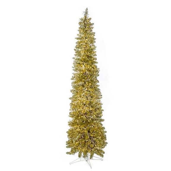 5 ft. Champagne Pencil Tree, Green