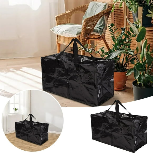 5 ft Christmas Tree Storage Bag, Heavy Duty PP with Reinforced Handles and Dual Zippers Wide Opening, Extra Large Storage Container for Trees and Decorations (Black)